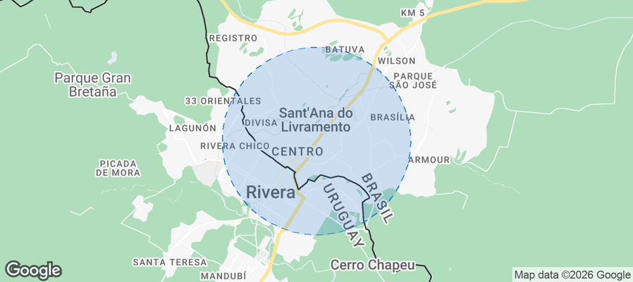 Santana do Livramento Airbnb map